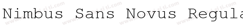Nimbus Sans Novus Regular字体转换